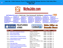 Tablet Screenshot of nichejobs.com